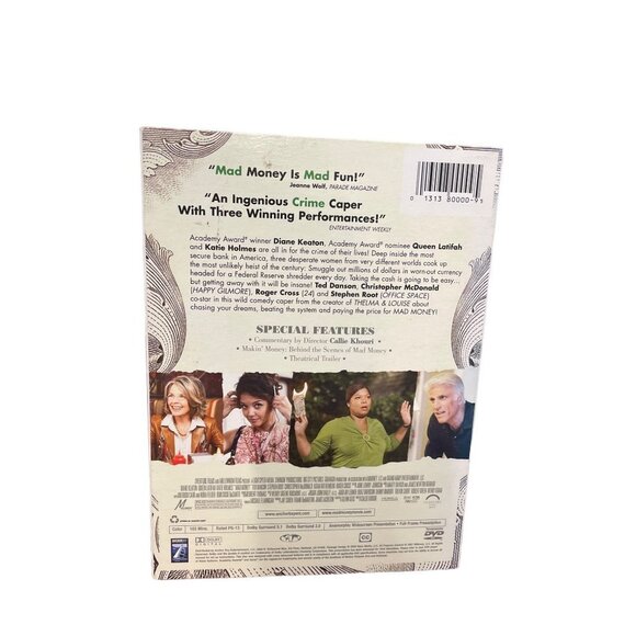 Mad Money DVD Diane Keaton Queen Latifah Katie Holmes - Picture 2 of 2